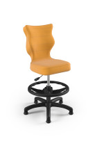 Krzesło fotel dziecięcy podnóżek żółty rozmiar 3