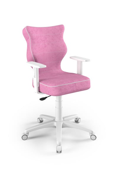 Krzesło fotel młodzieżowy obrotowy różowy rozmiar 5, 1121084