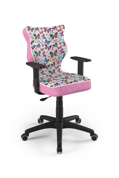 Krzesło fotel młodzieżowy obrotowy motylki rozmiar 5, 1122536