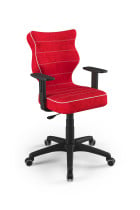 Krzesło fotel młodzieżowy obrotowy czerwony rozmiar 5