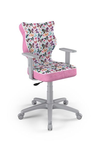 Krzesło fotel młodzieżowy obrotowy motylki rozmiar 5, 1122688