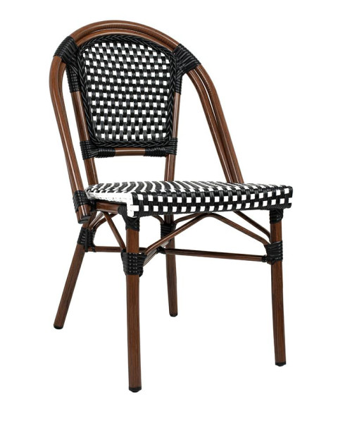 Krzesło CAFE PARIS brązowe rattan, 1125087