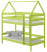 Inny kolor wybarwienia: Łóżko piętrowe domek ALA 90 x 200 drewniane ZIELONE