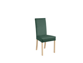 krzesło tapicerowane Campel welurowe zielone