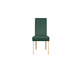 krzesło tapicerowane Campel welurowe zielone