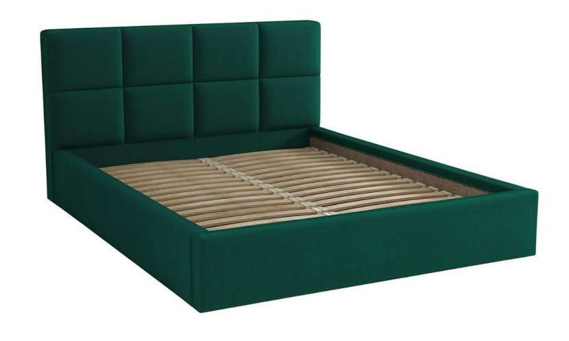 Łóżko do sypialni z pojemnikiem 180x200 Alaska Zielone, 1127195