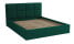 Inny kolor wybarwienia: Łóżko do sypialni tapicerowane 140x200 Alaska Ciemno zielone