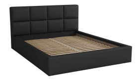 Łóżko do sypialni tapicerowane 120x200 Alaska Czarne