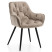 Inny kolor wybarwienia: Krzesło tapicerowane pikowane welurowe SIENA ciemnobeżowa