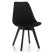 Inny kolor wybarwienia: Krzesło skandynawskie DUBLIN czarny welur noga czarna
