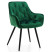 Inny kolor wybarwienia: Krzesło tapicerowane pikowane welurowe SIENA zielona