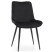 Produkt: Krzesło tapicerowane welurowe ADEL czarne pikowane do salonu