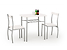 Inny kolor wybarwienia: zestaw stół z krzesłami biały Lance