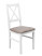 Inny kolor wybarwienia: Drewniane krzesło do kuchni jadalni Biały/Beż