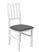 Inny kolor wybarwienia: Drewniane Krzesło do Kuchni Biały/Grafit