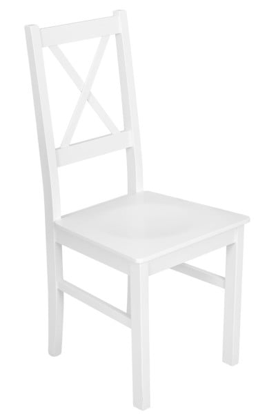 Drewniane Krzesło do Kuchni Białe, 1132853