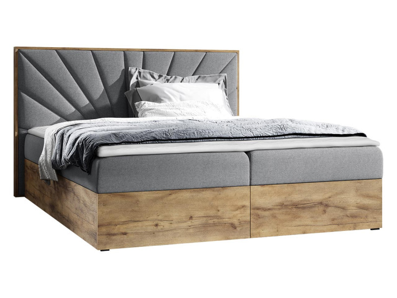 Łóżko kontynentalne Wood VII 140x200, 1135901