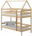 Inny kolor wybarwienia: Łóżko piętrowe domek ALA 90 x 190 drewniane SOSNA