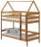 Inny kolor wybarwienia: Łóżko piętrowe domek ALA 80 x 190 drewniane OLCHA