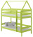 Inny kolor wybarwienia: Łóżko piętrowe domek ALA 90 x 180 drewniane ZIELONE