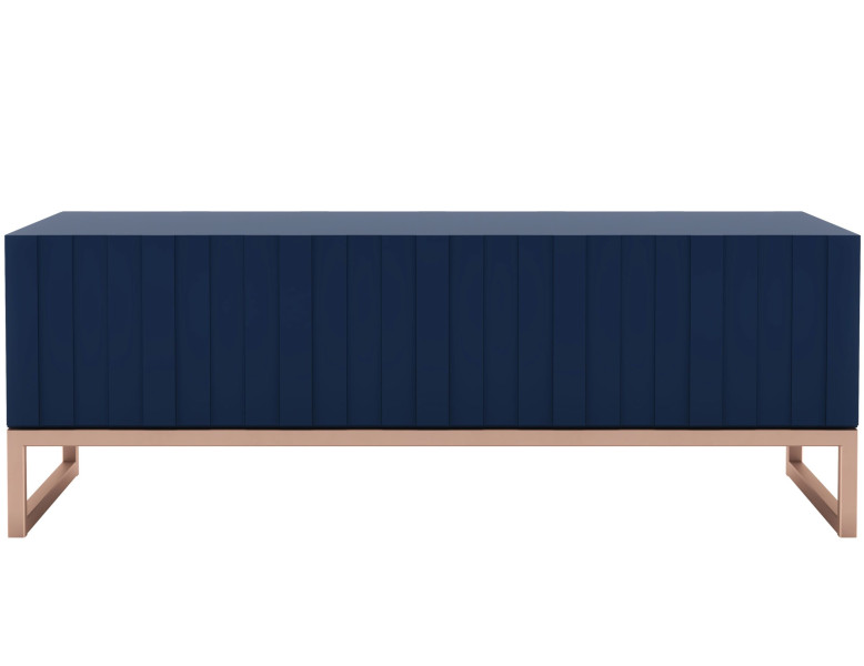 Stolik kawowy Glamour prostokątny ława granatowy Mat 110 cm, 1139732