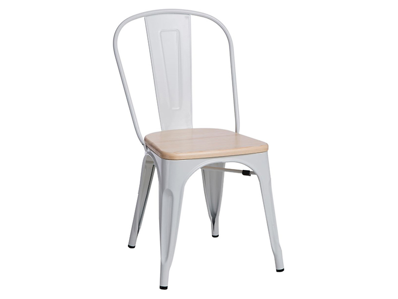 krzesło biały/sosna naturalna Paris Wood, 1140502