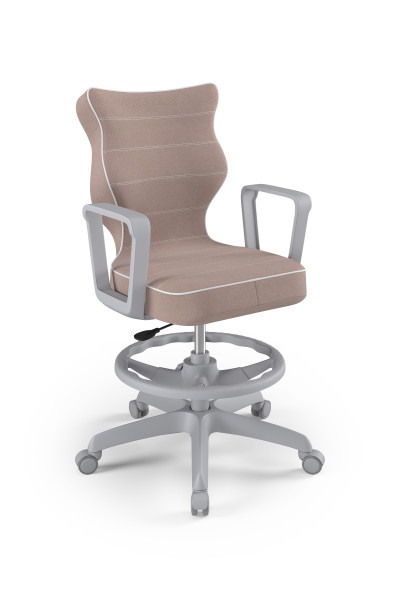 Krzesło z podnóżkiem Norm różowy Jasmine rozmiar 5, 1144250