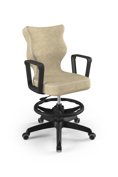 Krzesło z podnóżkiem Norm beżowy Visto rozmiar 5, 1145103