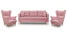 Inny kolor wybarwienia: Zestaw skandynawski sofa 2 fotele Lahti/Denver Różowy