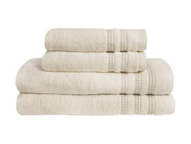 komplet 4 ręczników Ally 2 x 50x90 + 2 x 70x140 beżowych
