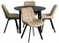 Produkt: Zestaw Stół Okrągły Rozkładany i 4 Krzesła Welurowe Loft