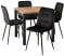Produkt: Zestaw Stół Z 4 Krzesłami Welurowe Do Salonu Jadalni Loft