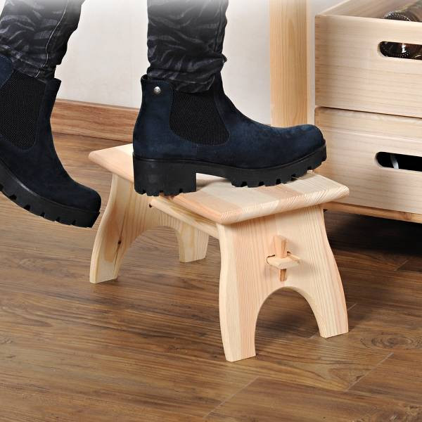 Taboret drewniany, 42 x 22 x 20,5 cm, Kesper, 1156076
