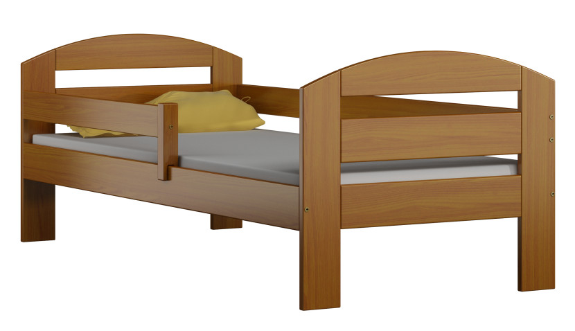 Łóżko z barierką sosonowe drewniane FIFI 80 x 190  OLCHA, 1159092
