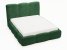 Inny kolor wybarwienia: Łóżko tapicerowane BUBBLE 160x200 zielone z pojemnikiem