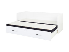 łóżko Tetrix 80-160x200 rozkładane z pojemnikiem i poduszkami czarne