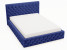 Inny kolor wybarwienia: Łóżko chesterfield VELUTTO 180x200 niebieskie z pojemnikiem