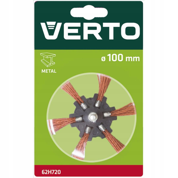 Szczotka ścierna miotełkowa trzpień 100 mm 62H720, 1167449