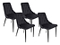 Inny kolor wybarwienia: zestaw 4 krzeseł Alvar czarne