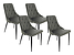 Inny kolor wybarwienia: zestaw 4 krzeseł Alvar szare