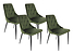 Inny kolor wybarwienia: zestaw 4 krzeseł Alvar oliwkowe