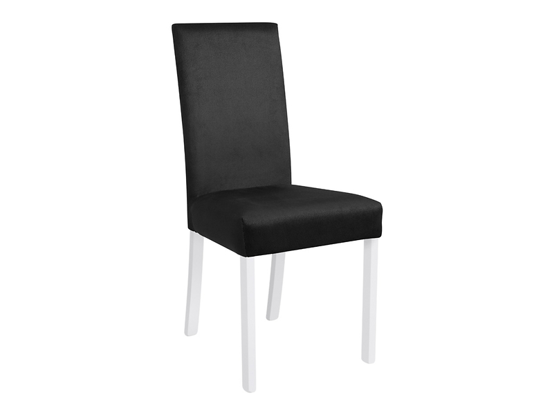 krzesło tapicerowane Campel czarne z białym, 1169411