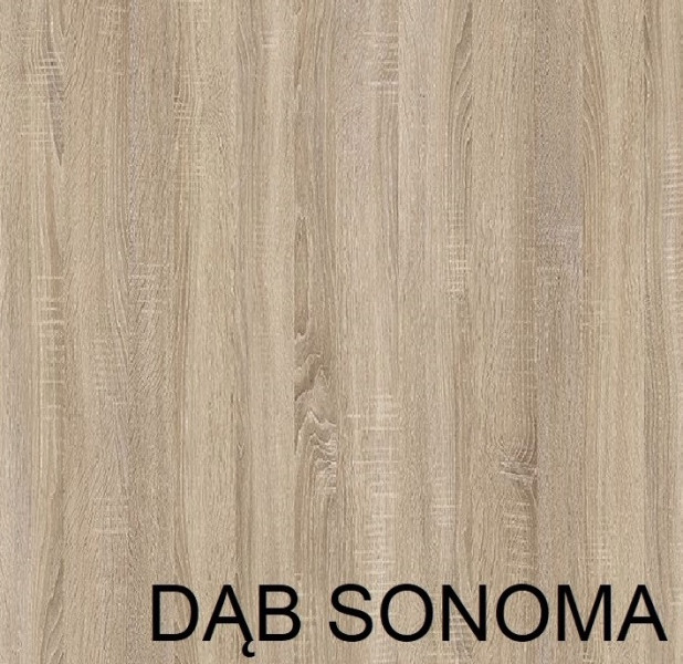 Stół rozkładany 90x90/130 dąb sonoma + nogi czarne, 1181223