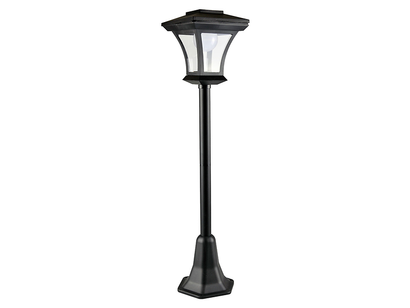 lampa solarna Tirana LED z tworzywa sztucznego czarna, 1181676