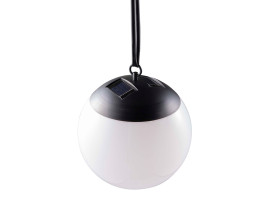 lampa solarna Kiara LED z tworzywa sztucznego biało-czarna