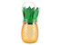 Produkt: lampa solarna Ananas szklana pomarańczowo-zielona