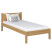 Inny kolor wybarwienia: Dębowe łóżko pojedyncze N02 100x190
