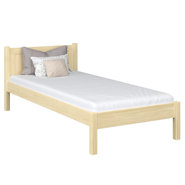 Drewniane łóżko pojedyncze N02 80x180, 1182010