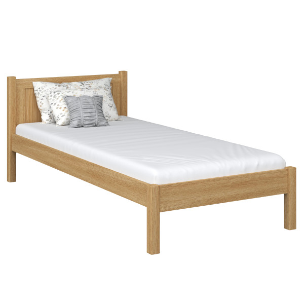 Dębowe łóżko pojedyncze N02 80x180, 1182020