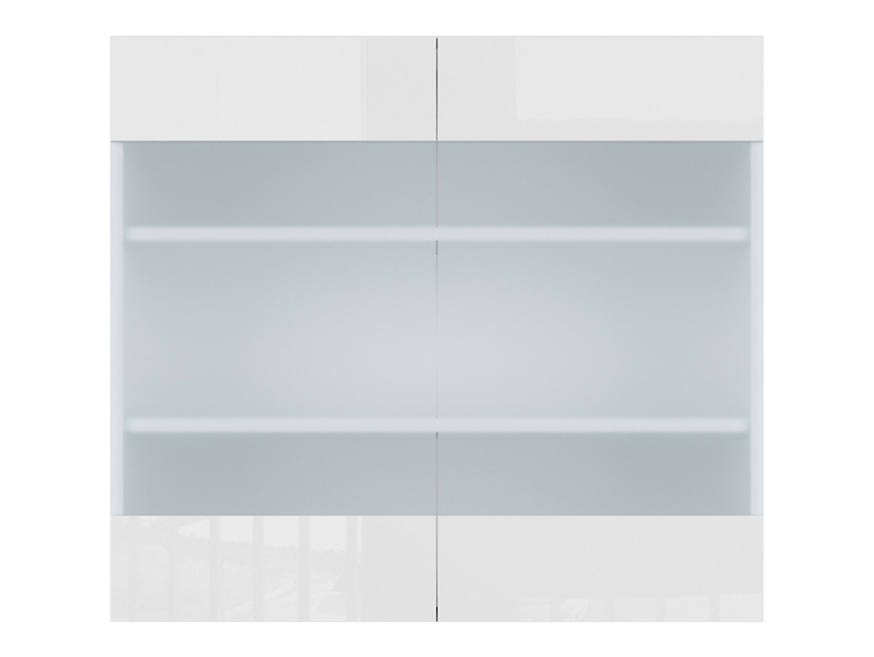 szafka kuchenna górna Tapo Special 80 cm dwudrzwiowa z witryną biały ecru, 1183946